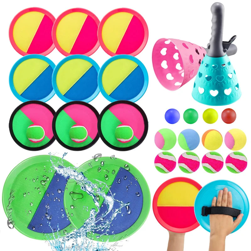 Set Lancio E Cattura Palline Per Giochi All Aperto Per Bambini 3 A 6 Anni Interattivi Genitore Figlio