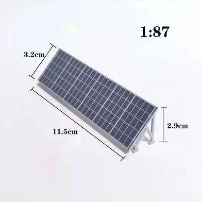 Set Educativo Pannello Solare Miniaturizzato Stampato In 3D Adesivi Personalizzabili Energia Verde