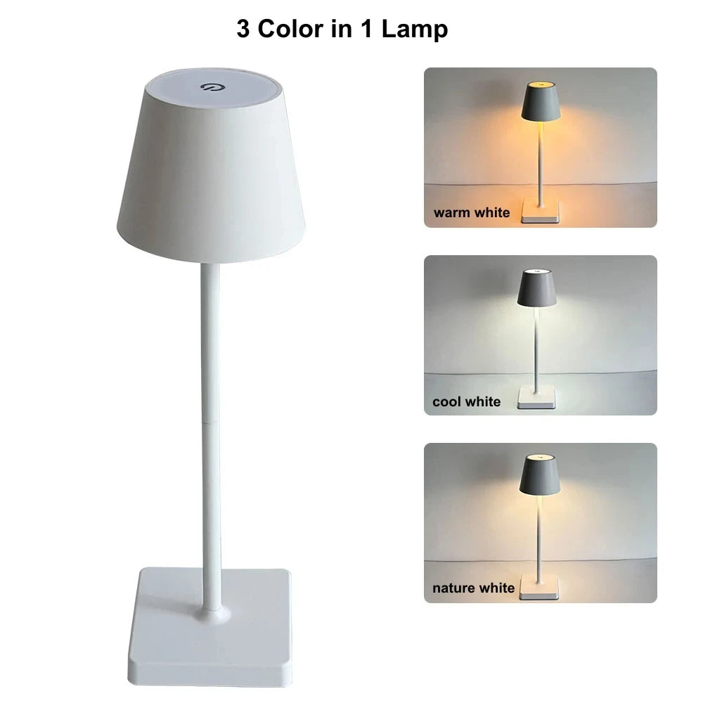 Lampada Da Tavolo Led Dimmabile Al Tocco Ricaricabile Senza Fili Design Nordic Per Cameretta E Scrivania