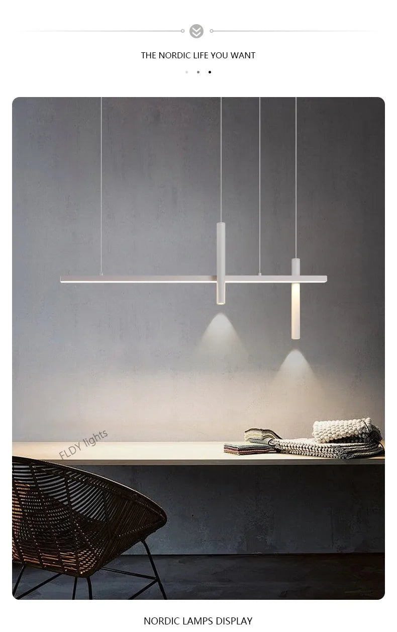 Lampada a Sospensione Nordico Led Per Ristorante e Cucina Con Lampadine Incluse Design Moderno
