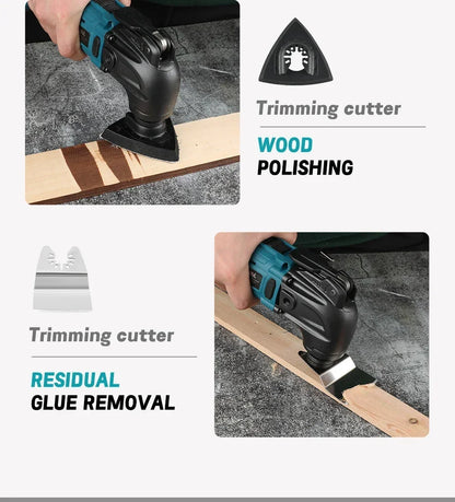 Taglierina Makita 18V Con Impostazioni A 6 Marce, Lama Regolabile Da 340 A 326 Mm, Versatile Per Tagliare E Segare