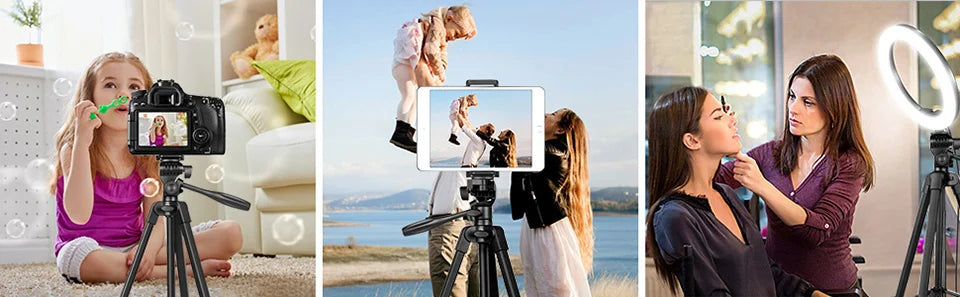 Treppiede Per Smartphone In Alluminio 102 Cm Con Registrazione Video E Supporto Fotografico Universale Bluetooth