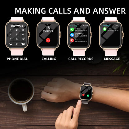 Orologio Smartwatch Impermeabile 1,83 Pollici con Risposta Chiamata Monitoraggio Sonno e Contapassi IPhone e Android