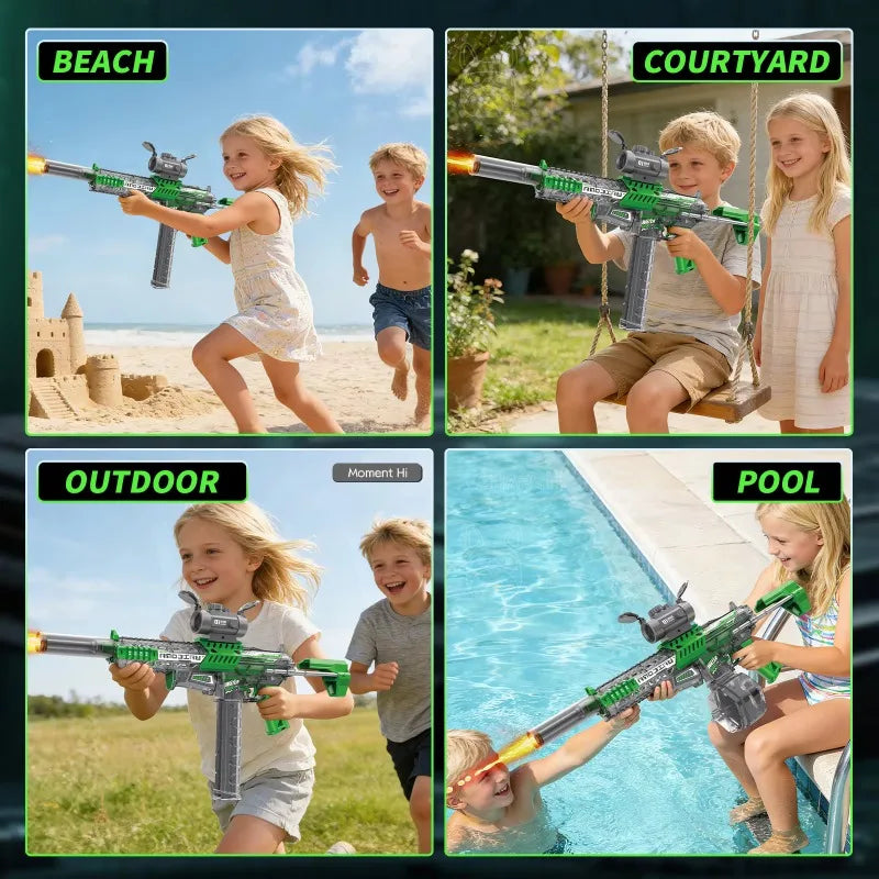Pistola Ad Acqua Elettrica MK9 Con Luce A Induzione Giocattolo Estivo Per Bambini