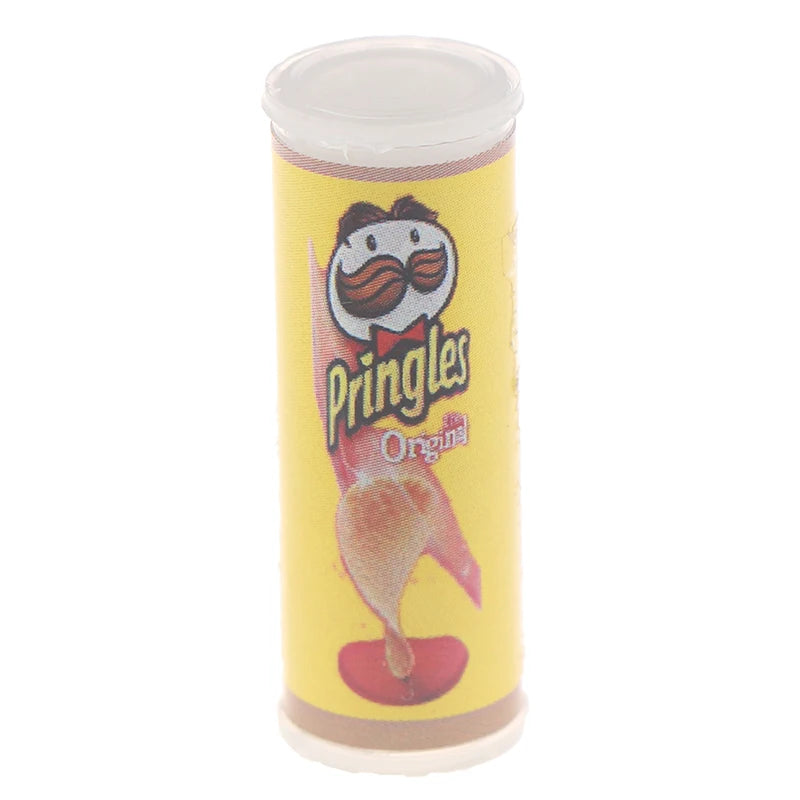 Set Tre Pezzi Patatine In Bottiglia Miniatura Scala Uno Dodici Per Casa Delle Bambole Cibo Giocattolo