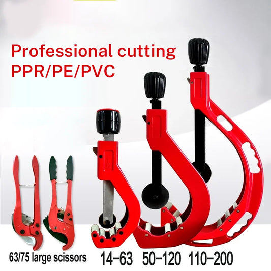 Tagliatubi Manuale a Doppio Uso in Acciaio Legato per Tubi PPR PE PVC Utensile Taglio Plastica