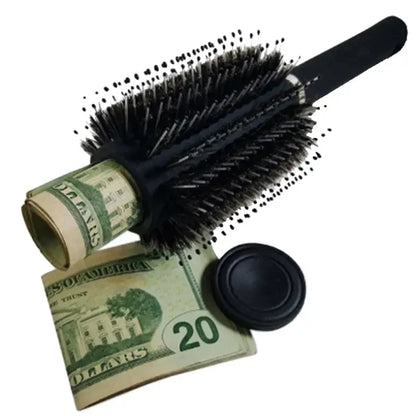 Spazzola Per Capelli Con Scomparto Nascosto, Design Sicuro E Funzionale Per Viaggi E Uso Quotidiano