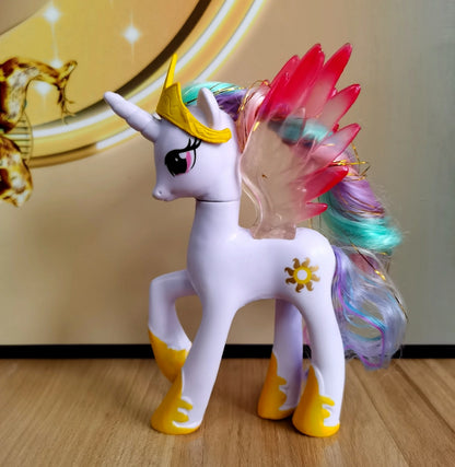Set di giocattoli My Little Pony Fluttershy Rainbow Dash Twilight Sparkle Princess Cadence Luna Regalo a mano