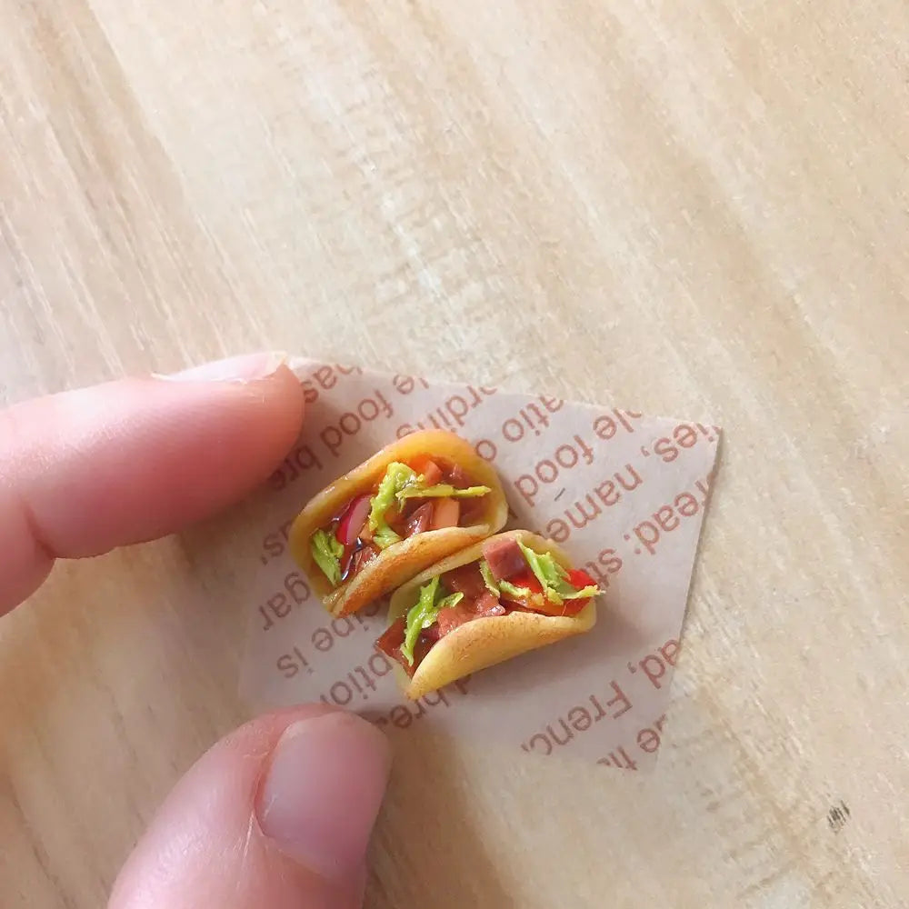 1/12 Bilancia Casa Delle Bambole In Miniatura tacos Cottura burrito per Blyth OB11 BJD Casa di Bambola Cucina Gioca Giocattoli Accessori
