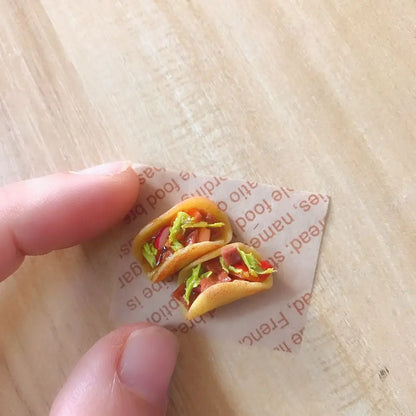 1/12 Bilancia Casa Delle Bambole In Miniatura tacos Cottura burrito per Blyth OB11 BJD Casa di Bambola Cucina Gioca Giocattoli Accessori