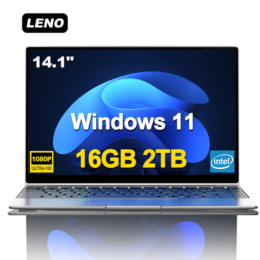 Notebook 14,1 Pollici Sottile Con Display Full HD 1920x1080 16GB RAM 2TB SSD Windows 11