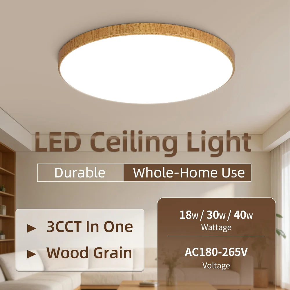 Plafoniera LED Da Soffitto 18W-50W 220V, Illuminazione Moderna Per Soggiorno E Decorazione Casa