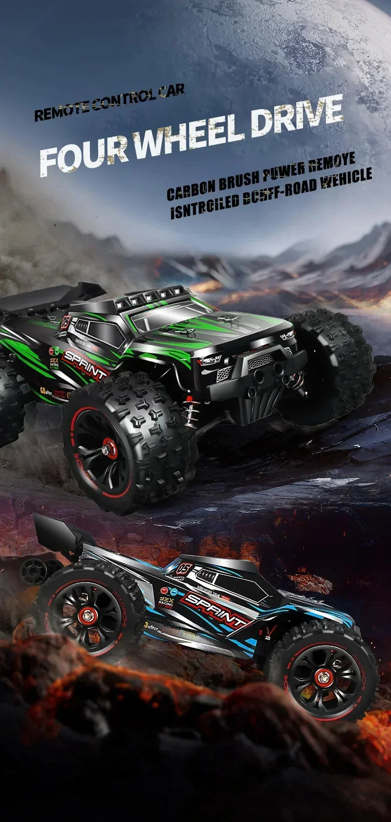 9522PRO 85KM/H Auto RC ad alta velocità Brushless a quattro ruote motrici Off-road Drift 1:16 Auto da corsa professionale 9522 50KM/H Giocattolo per ragazzi
