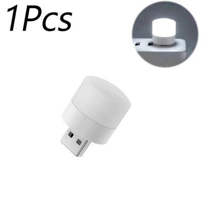Luce Notturna Usb Mini Led Rotonda Per Lettura Protezione Degli Occhi Lampada Da Lettura Portatile