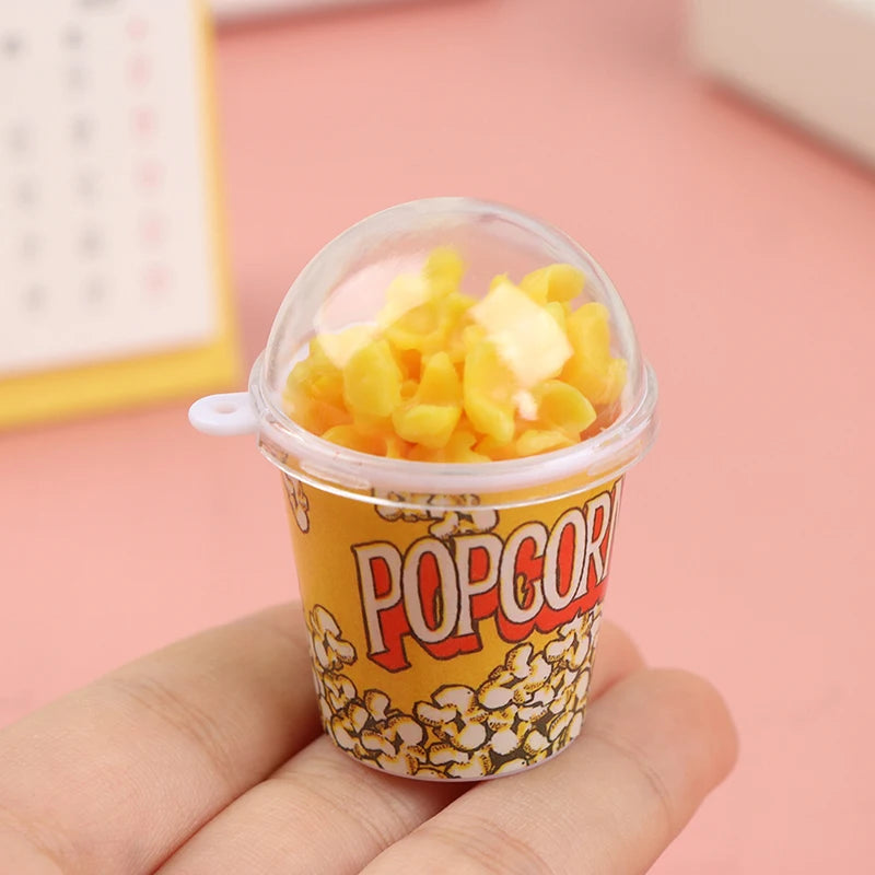 1:12 Snack per secchiello per popcorn in miniatura per casa delle bambole Fai finta di giocattoli per la decorazione alimentare