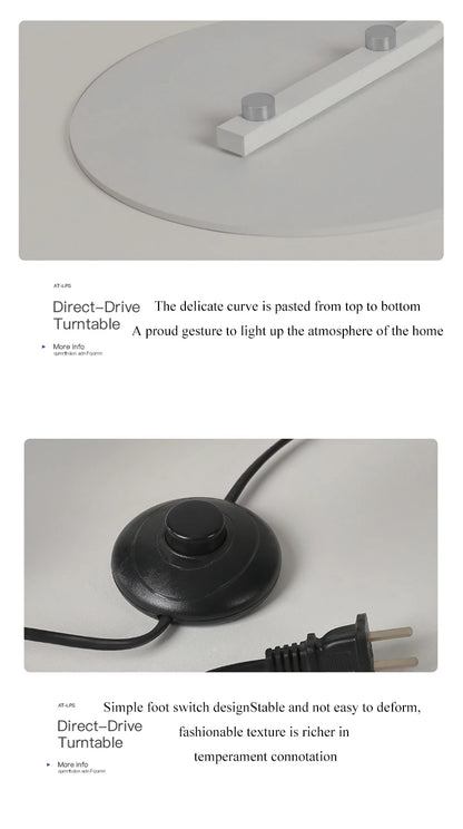 Lampada Da Terra Moderna A Arco Nordico Con LED Dimmabile E Telecomando Per Soggiorno E Camera Da Letto