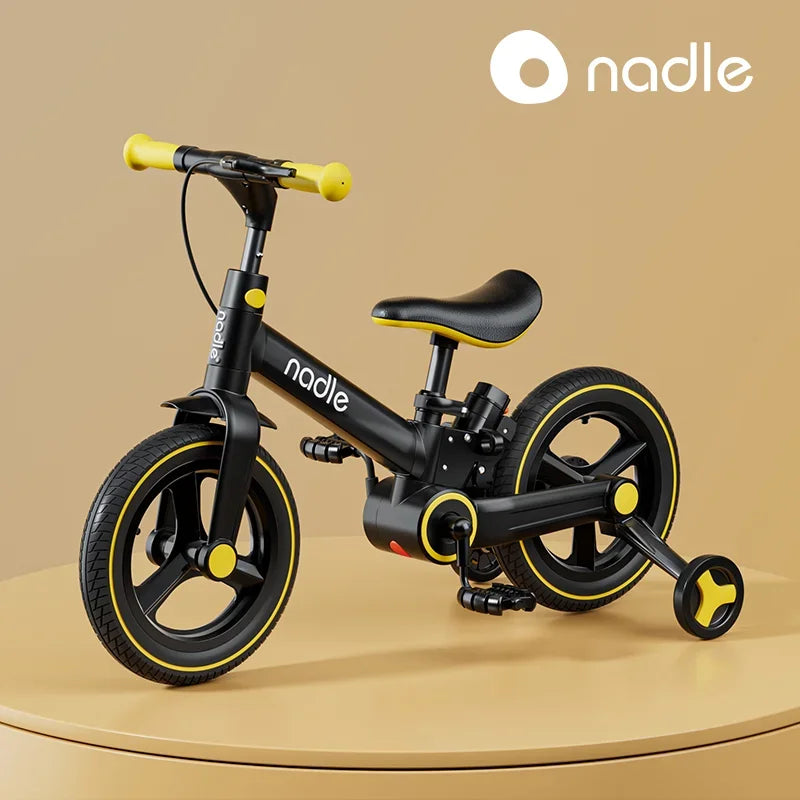 Bicicletta Per Bambini Pieghevole 2 In 1 Con Pedali Età Da 1 A 6 Anni Telaio In Alluminio