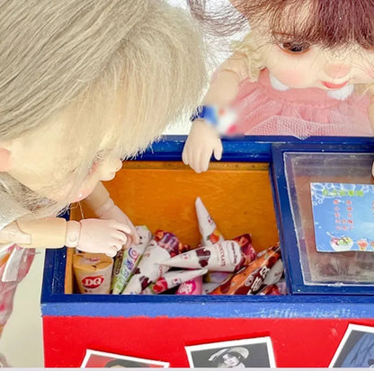 Miniatura Mini Gelato Birra Può Alimenti Snack Bevande Modello Per Blyth Ob11 Bambole Accessori Per Bambini Giochi Di Imitazione Supermercato Giocattoli