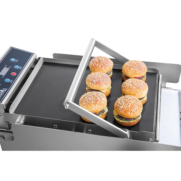 Pressa Per Hamburger Elettrica Industriale Con Controllo Touch In Alluminio Ad Alta Produttività