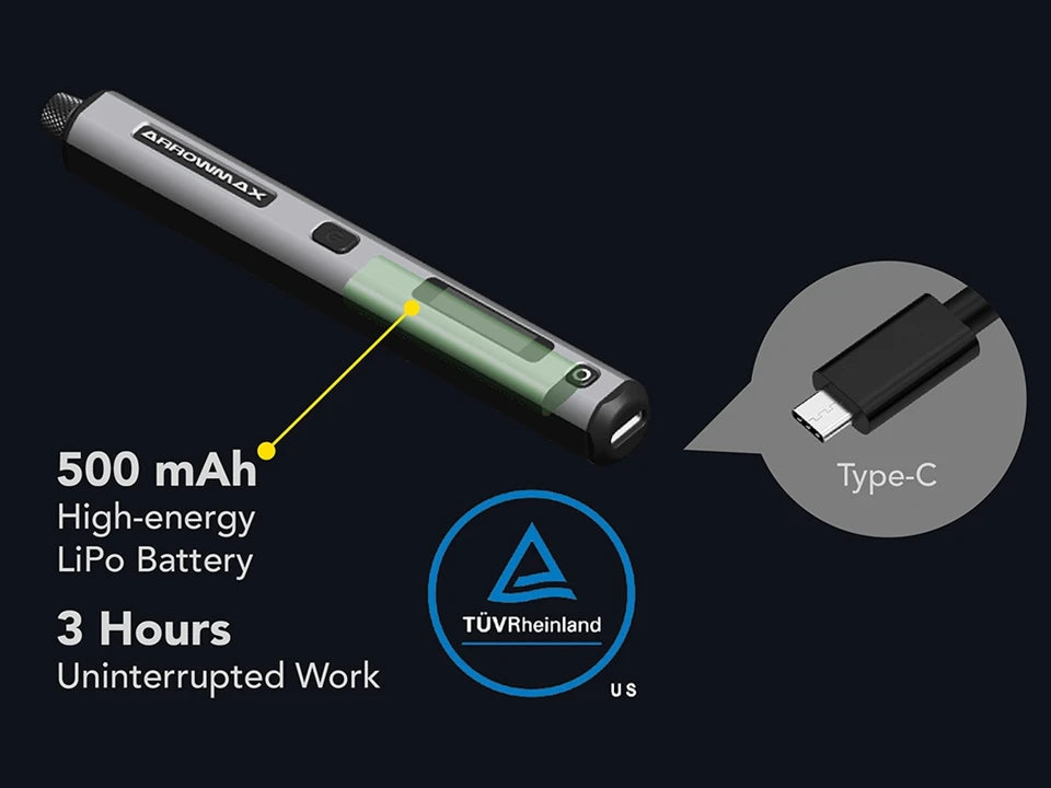 Arrowmax Mini Trapano Elettrico Rotante Senza Fili Ricaricabile Per Fai Da Te Domestico