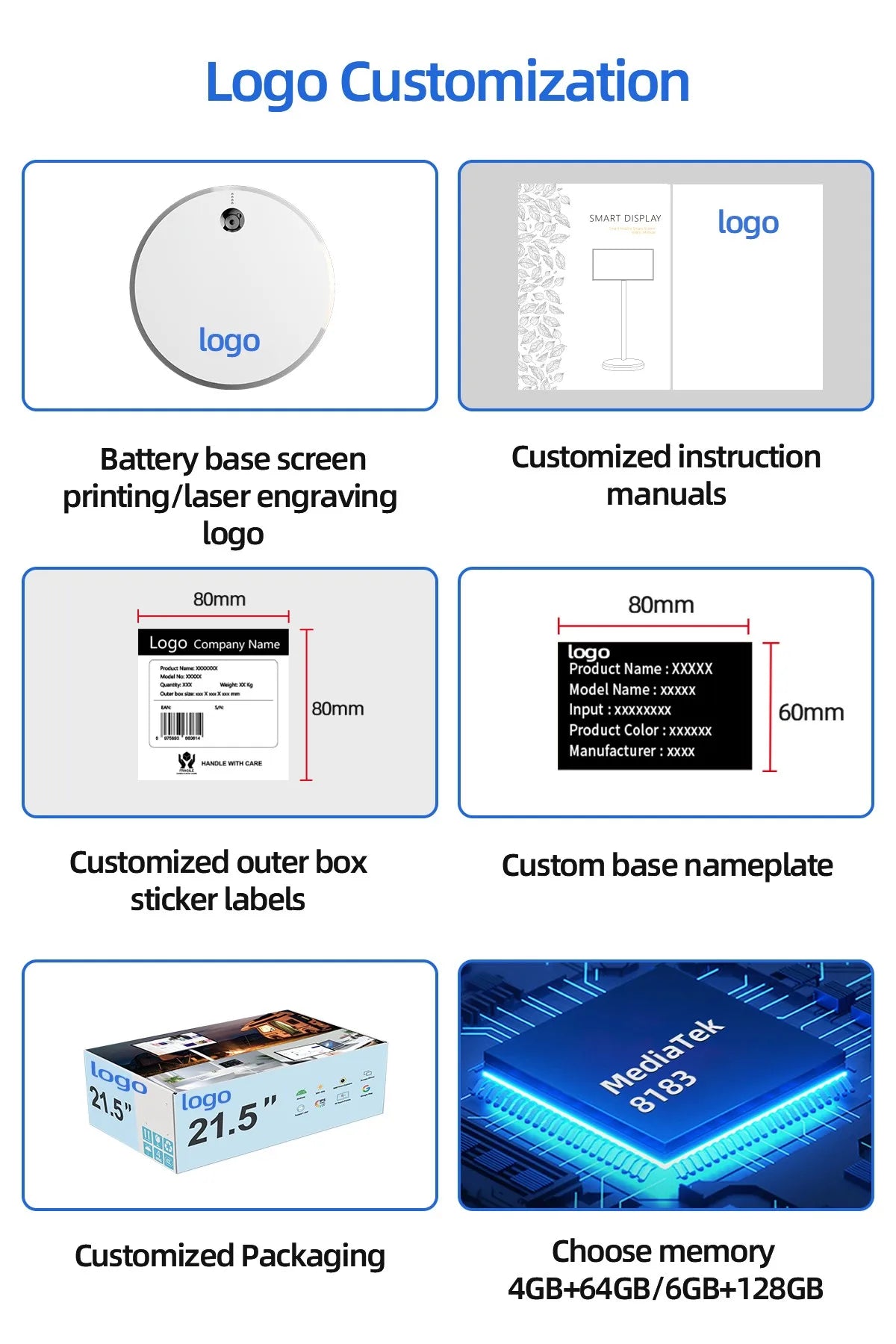 TV LED Smart Android 13 da 21,5 Pollici, 4+64GB, Bianca, Portatile con Ruote, Batteria Ricaricabile, Wi-Fi Interattivo per Palestra Professionale