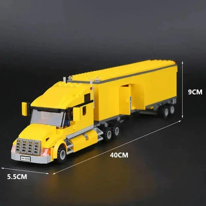 Camion Tecnico In Mattoncini Giallo Set Modellino Veicolo Per Bambini Gioco Educativo Regalo