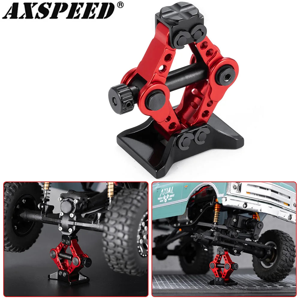 Decorazione Auto RC Mini Jack Stand Con Gancio Rimorchio E Rete Per Bagagli 1 18 E 1 24 Scale