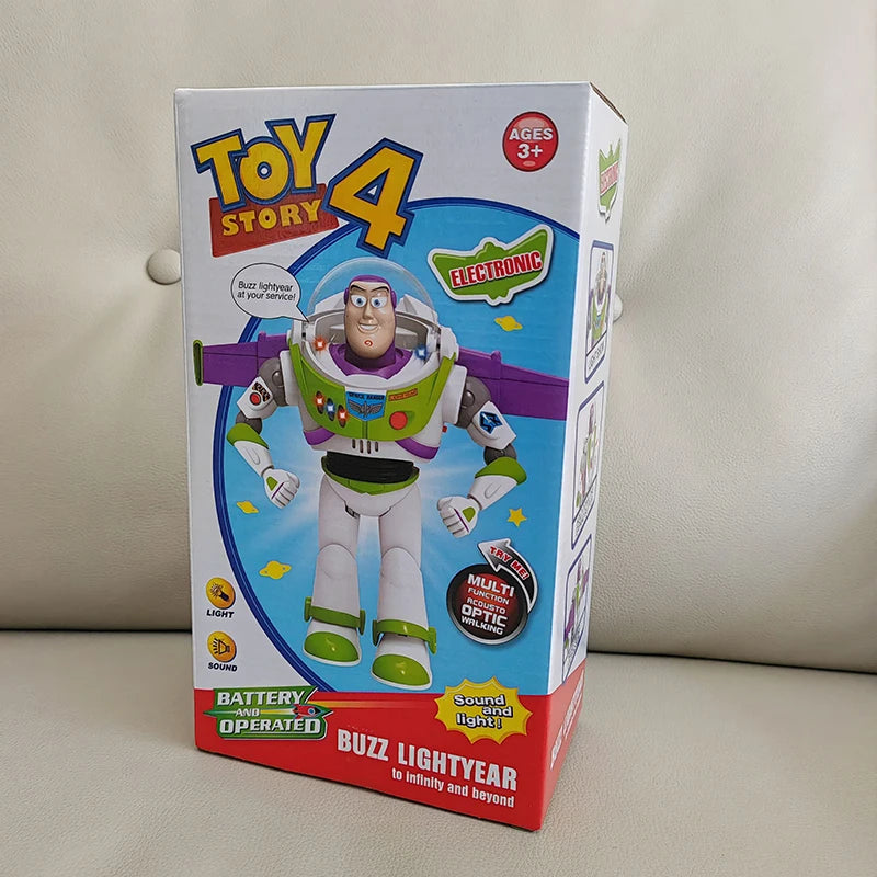 Nuovo disponibile Toy Story Buzz Lightyear Robot da passeggio elettrico bambola Action Figure Pixar modello giocattolo adatto per regalo di compleanno per bambini