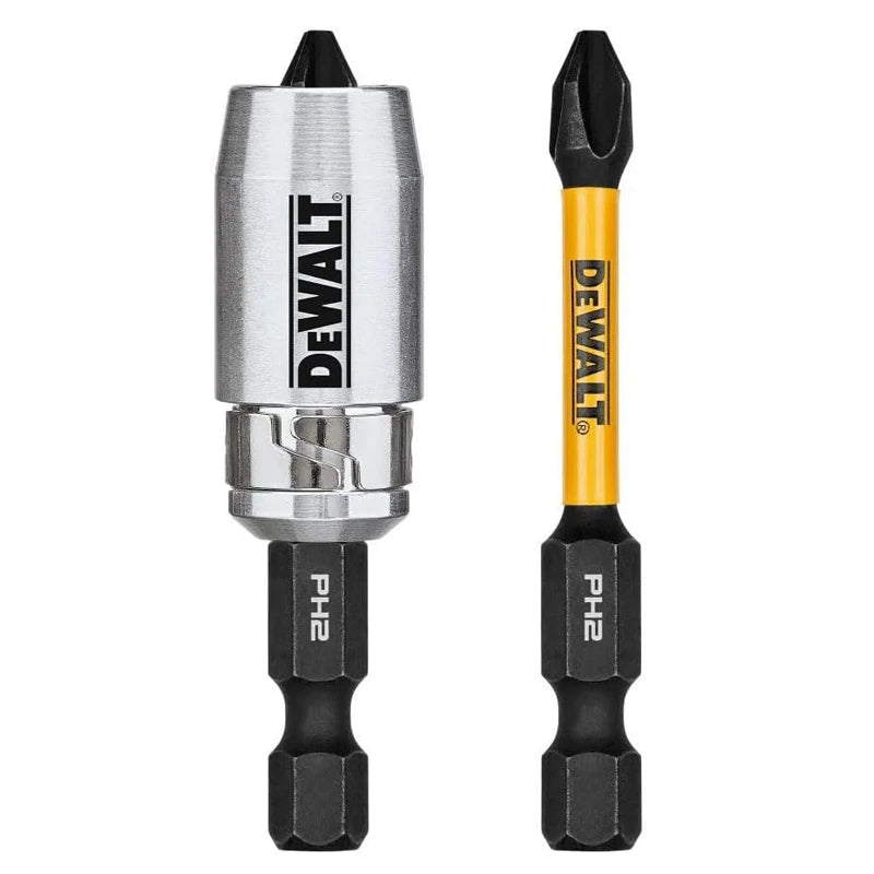 DEWALT DWAF2PH2IR2S PH2 FLEXTORQ 1/4x2-1/4 pollici Punta da trapano per avvitatore a percussione HSS Manicotto magnetico Accessori per utensili elettrici per carpenteria