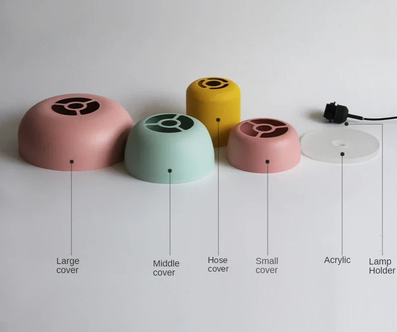 Lampada A Sospensione Macaron Nordico In Ferro Nero Design Moderno Per Soggiorno E Sala Da Pranzo