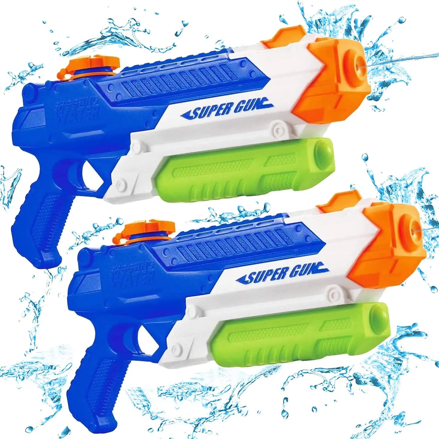 Pistola Ad Acqua 400cc Lungo Raggio Giocattolo Estivo Per Piscina Spiaggia Prato