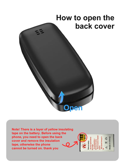 Servo BM150 Telefono Cellulare Mini Due Sim Registrazione Automatica Chiamate Blocco Lista Nera