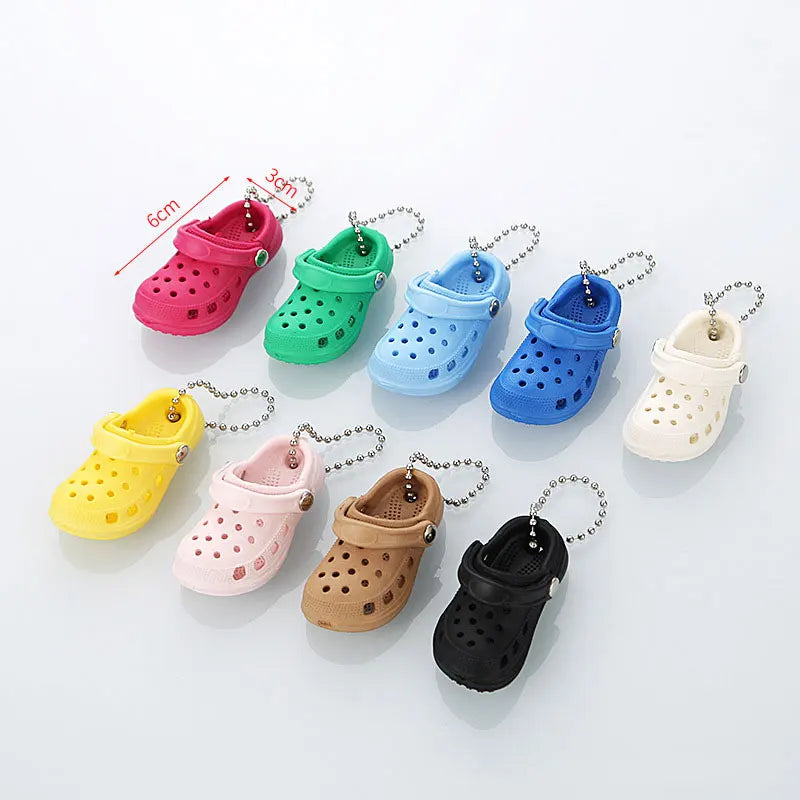 Portachiavi A Forma Di Scarpe 3D In PVC Per Zoccoli E Sandali Decorazione Per Borsa Spiaggia Unisex