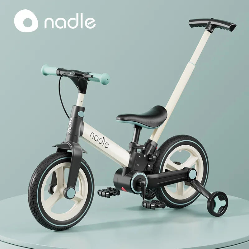Bicicletta Per Bambini Pieghevole 2 In 1 Con Pedali Età Da 1 A 6 Anni Telaio In Alluminio