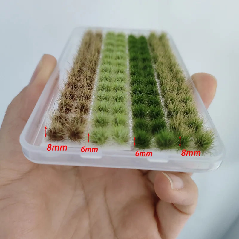 Ciuffi Di Erba Statici Per Paesaggi In Miniatura Set Con 4 Colori E 104 Pezzi Per Diorami