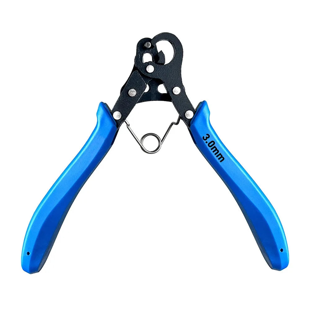 Set di pinze per filo da 1,5/2,25/3 mm per avvolgimento del filo, riparazione di flessioni, strumento per la creazione di gioielli, pinze a becchi tondi per avvolgimento di anelli metallici