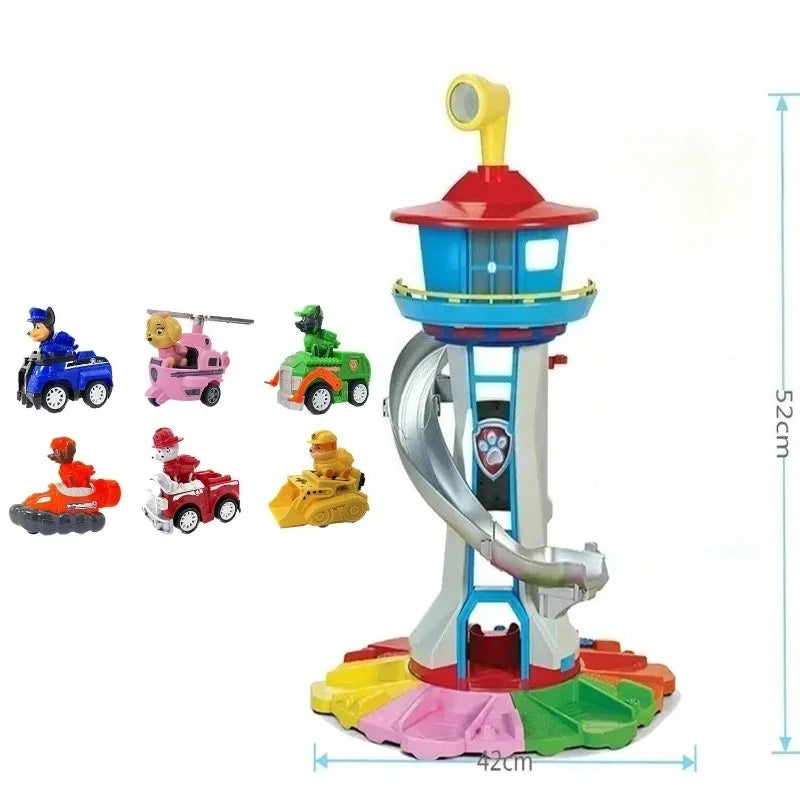 Paw Patrol Set di giocattoli Cartoon Anime Figure Patrol Canine Chase Skye Rimbalzo Bicicletta Decorazione della casa Regali di compleanno di Natale per bambini