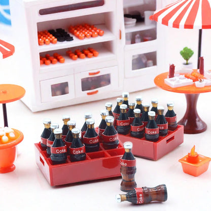 Set Da 13 Pezzi Mini Bottiglie Cola Per Casa Delle Bambole Accessori Cucina In Miniatura