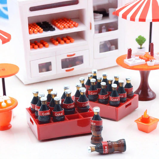 Set Da 13 Pezzi Mini Bottiglie Cola Per Casa Delle Bambole Accessori Cucina In Miniatura