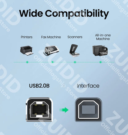 Cavo USB Type C A Type B 2.0 Per Stampanti Scanner Fotocamere Compatibile Con MacBook Pro E Dispositivi