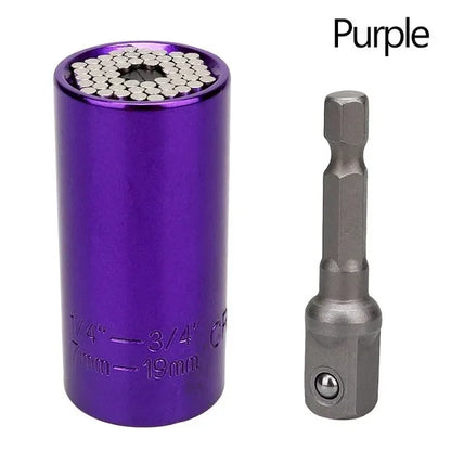Onnfang 7-19/11-32mm chiave a cricchetto universale testa a bussola universale, chiave a bussola per uso domestico/chiave per utensili manuali