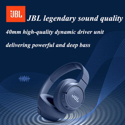 JBL TUNE 720BT Cuffie stile over-ear wireless Bluetooth originali autentiche Connessione multipunto pieghevole per musica sportiva