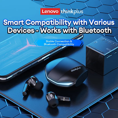 Lenovo GM2 Pro Auricolari Da Gioco Bluetooth 5.3 Con Cancellazione Attiva Del Rumore E Microfono