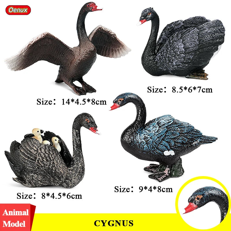 Oenux Farm House Modello Action Figures Agricoltore Moto Mucca Gallina Maiale Animali Set Figurine in miniatura PVC Simpatico giocattolo educativo per bambini