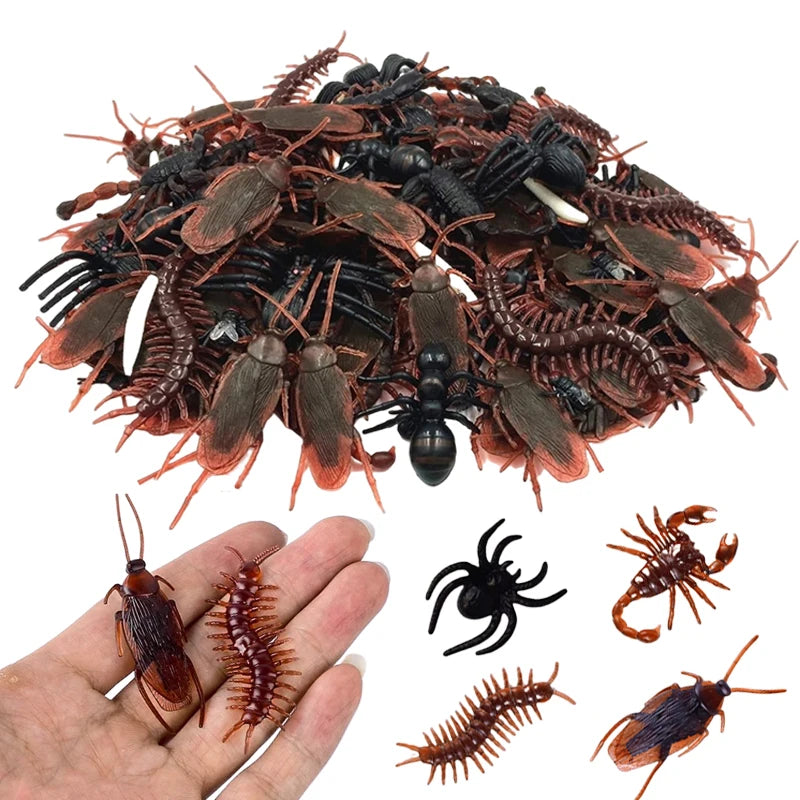 Insetti Finti Ragno Millepiedi Scorpione Plastica Bambini