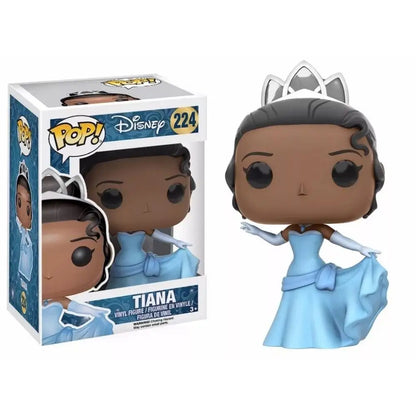 Nuova principessa Ariel FUNKO POP # 220 Belle # 221 Cenerentola # 222 Rapunzel # 223 Tiana # 224 Merida # 324 Action Figure per regalo per bambini