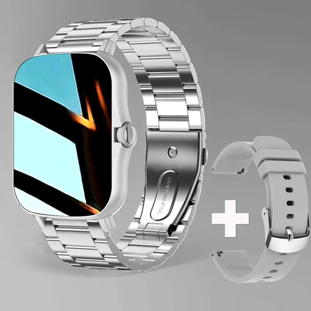 Nuovo Smartwatch con Chiamata BT, Monitoraggio Salute e Sonno, Schermo HD da 1.80'', Orologio Intelligente per Bambini, Impermeabile, Braccialetto Sportivo alla Moda per Donne e Uomini