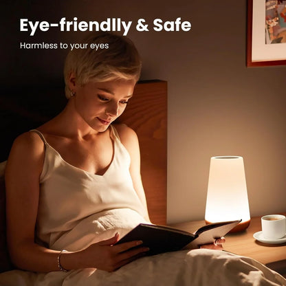 Lampada Tattile Dimmerabile Ricaricabile Usb Per Comodino E Camera Da Letto Con 13 Colori Rgb Luce Notturna