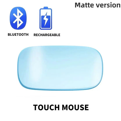 Mouse Wireless Dual Mode Bluetooth Sottile Ergonomico Ricaricabile Con Funzione Touch Per MacBook Air Pro PC Laptop