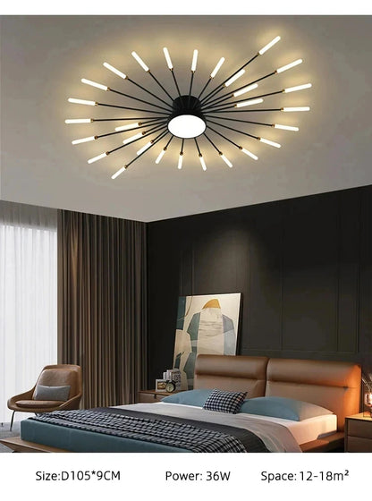 Lampada Da Soffitto Led A Forma Di Fiore Per Soggiorno E Camera Da Letto, Luce Moderna Sala Da Pranzo